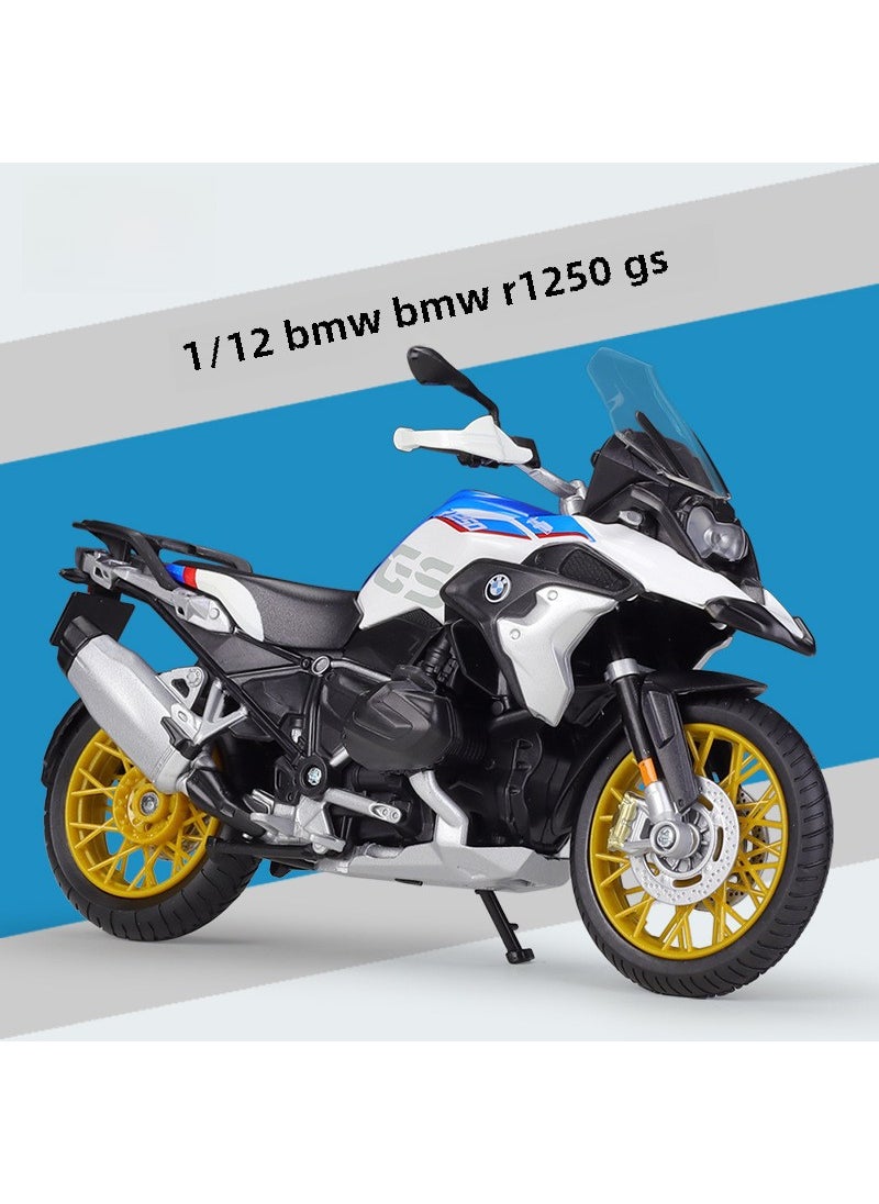 1:12 Suzuki Hayabusa 2022 Alloy Motorcycle Model #20100-BMW R1250 GS Blue White