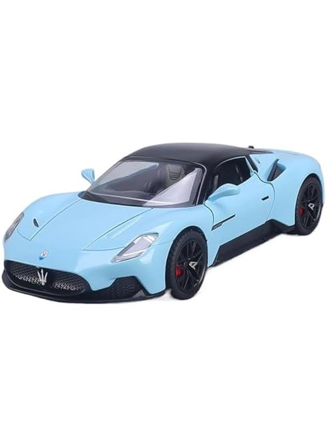 for 1/24 MC20 Simulation Sports Car Alloy Car Model Toys Sound and Light Toys Collection Ornaments(Blue)