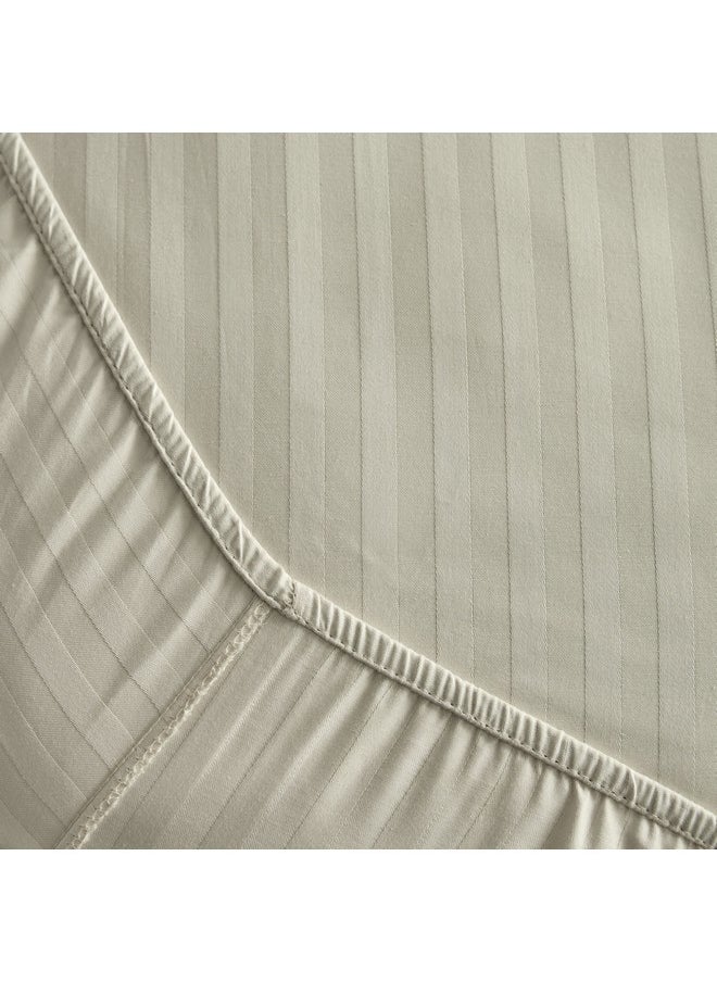 Hamilton Satin Stripe Queen Fitted Sheet 200 x 36 x 150 cm