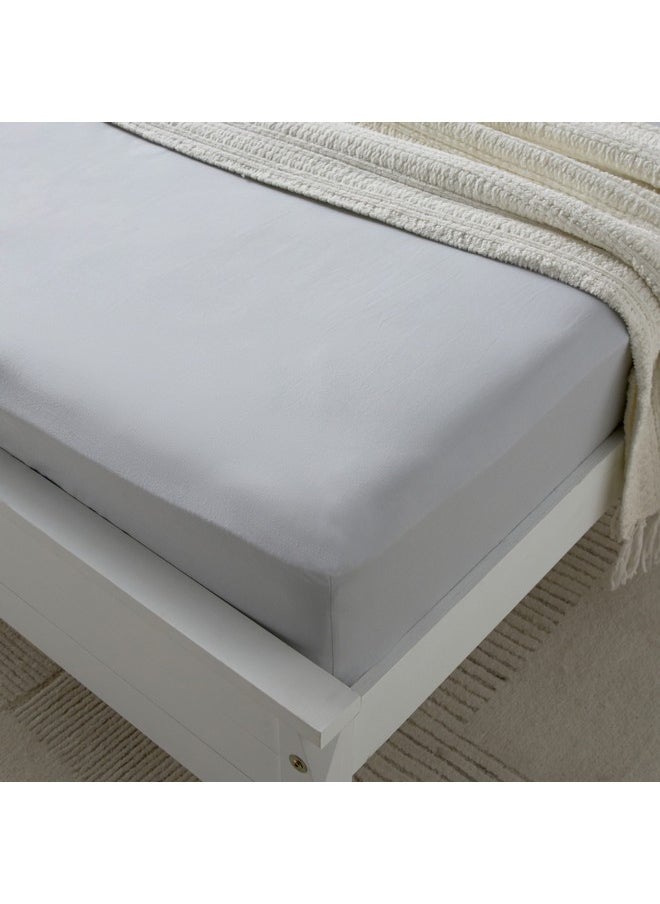 Essential King Cotton Fitted Sheet 180 x 200 x 36 cm