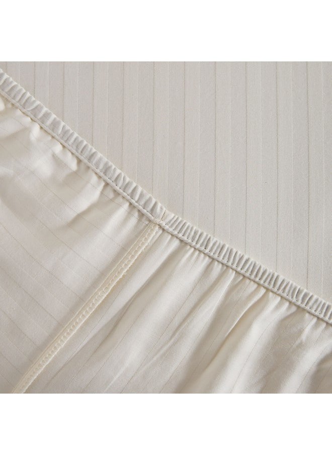 Hamilton Satin Striped Super King Fitted Sheet 200 x 36 x 200 cm