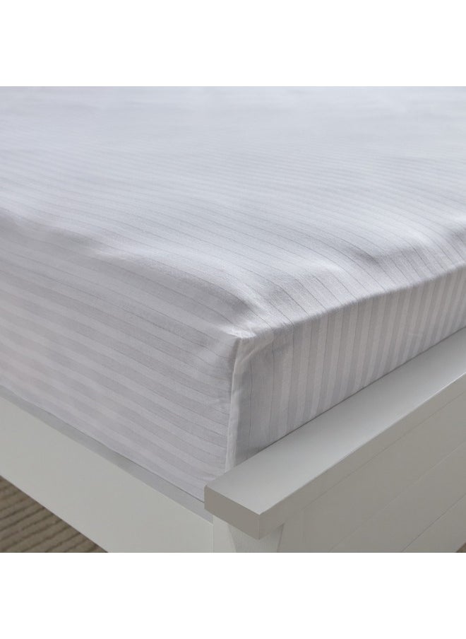 Hamilton Satin Stripe King Fitted Sheet 180 x 200 x 36 cm