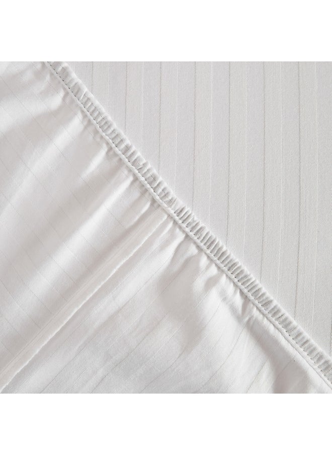 Hamilton Striped Satin Cotton King Fitted Sheet 210 x 36 x 180 cm