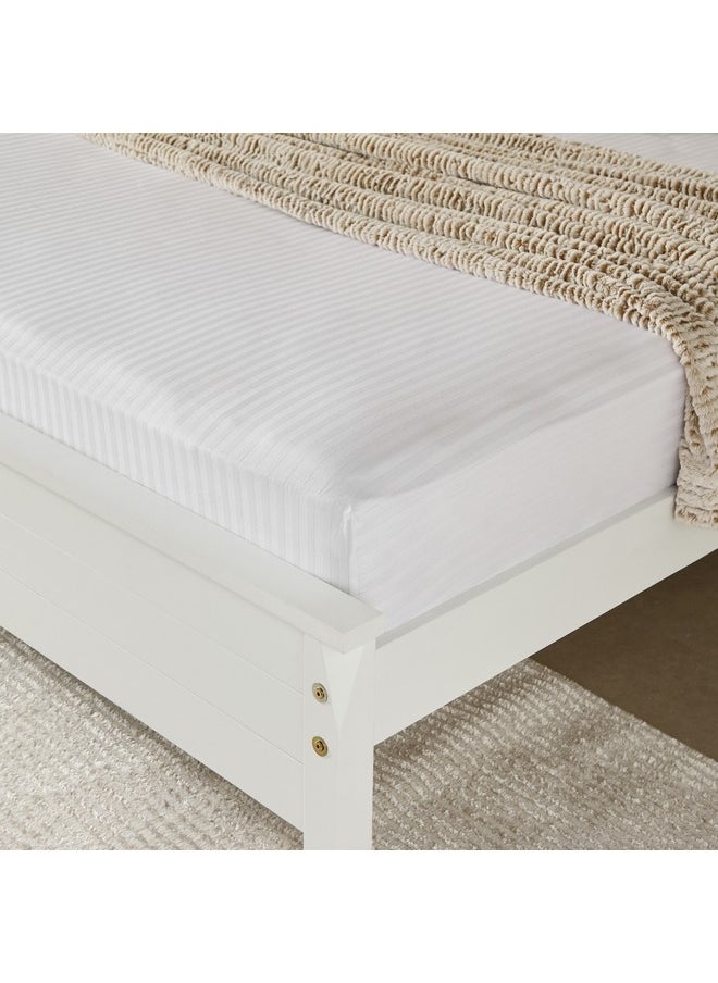 Hamilton Striped Satin Cotton King Fitted Sheet 210 x 36 x 180 cm