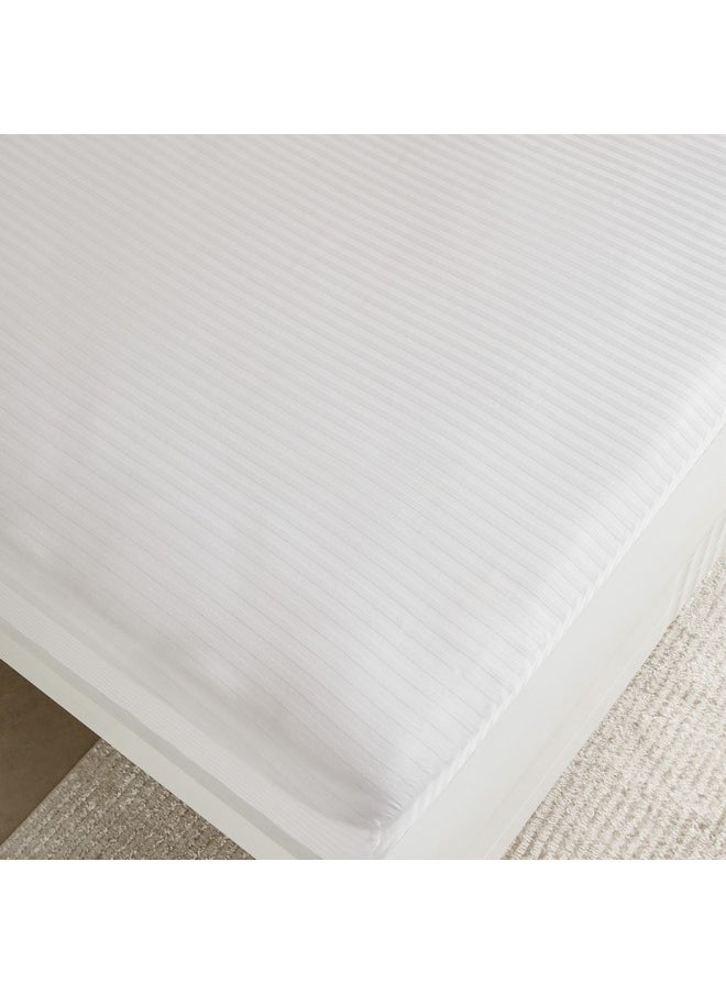 Hamilton Striped Satin Cotton King Fitted Sheet 210 x 36 x 180 cm