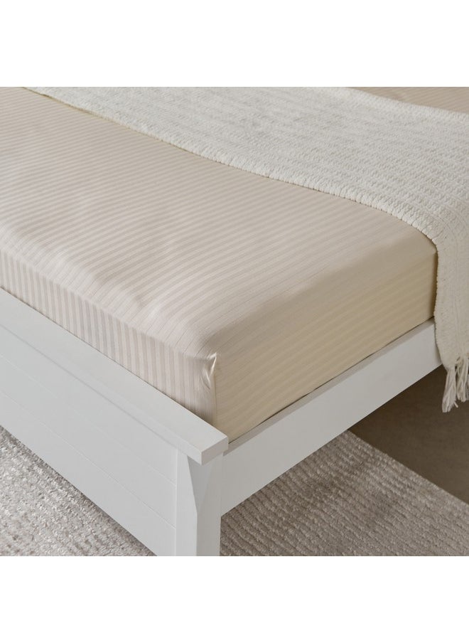 Hamilton Striped Satin Cotton King Fitted Sheet 210 x 36 x 180 cm