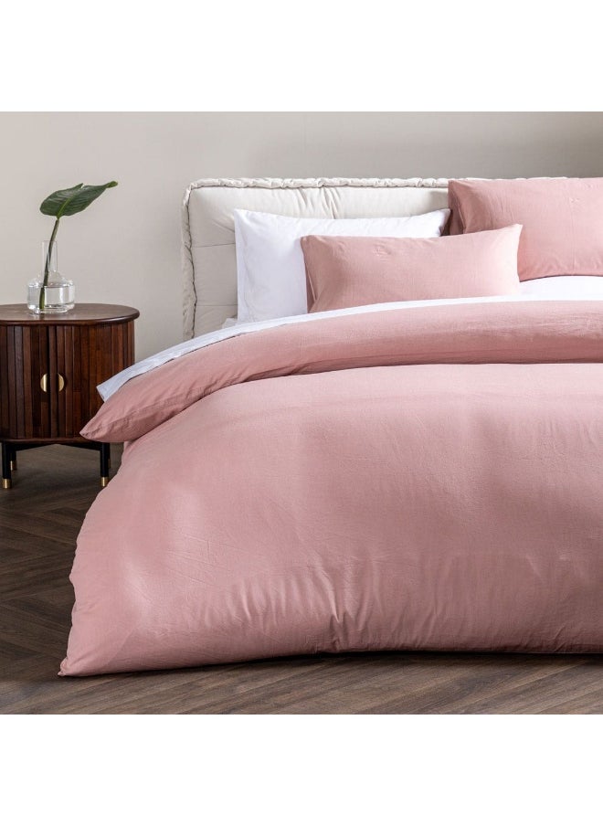 Jaha Fitted Sheet 200x200cm-Dusty Pink