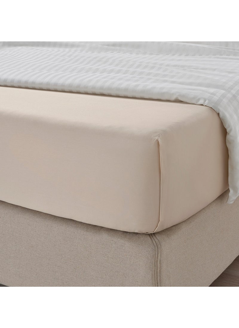 Nattjasmin Bed Sheet Light Beige 240x260 cm