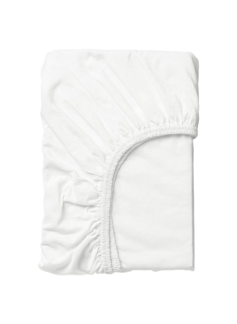 Fitted Sheet White 80X130 Cm