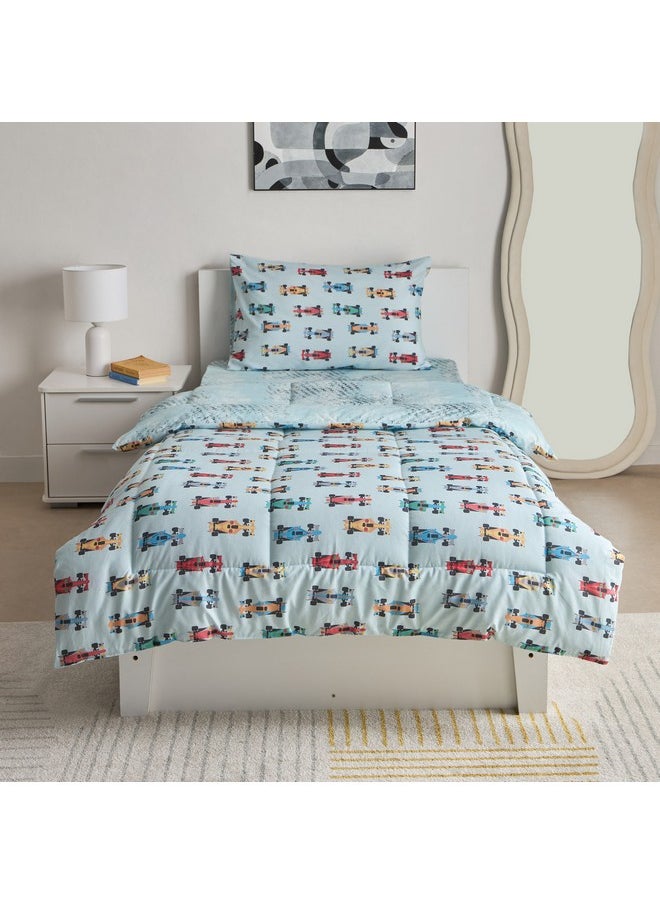 Tom Gearhead Road Runner 2-Piece Cotton Single Comforter Set 135 x 220 cm