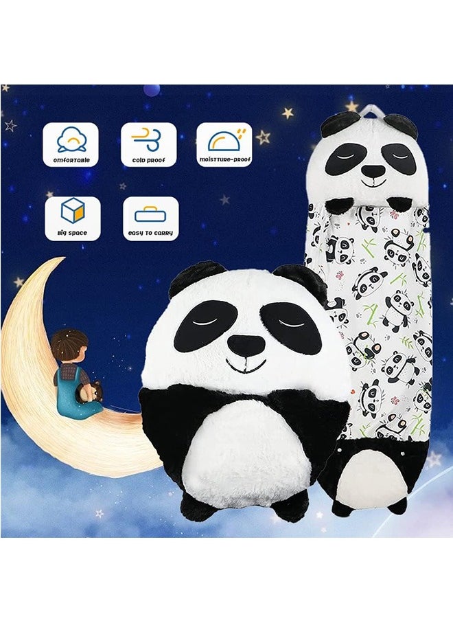 Kids Sleeping Bag With Pillow, Soft And Warm Large Childrens Sleeping Bag For Girls And Boys Camping, 2 In 1 Foldable Portable Fun Animal Play Pillow Napper Sleeping Bags For Kids Gift