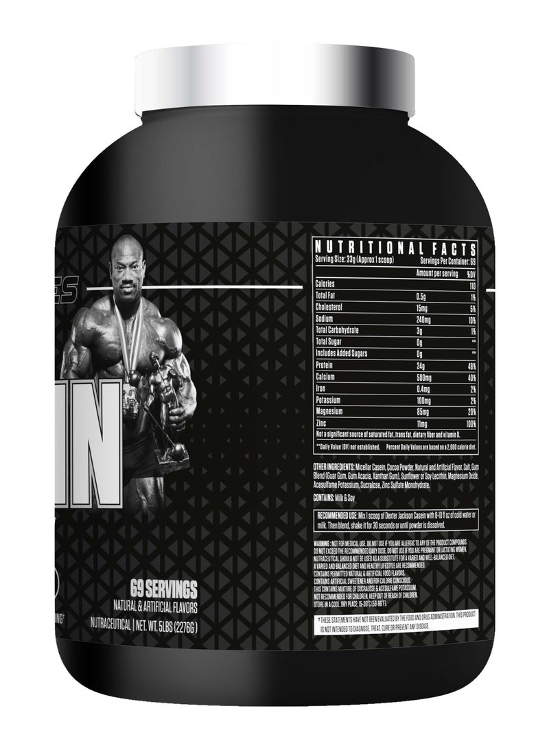 Black Series Casein Protein - Nighttime Muscle Recovery (Chocolate Supreme) 2268g (5 Lbs), 67 Servings