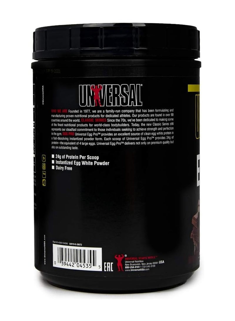 Universal, Egg Pro, White Protein Powder, Chocolate, 1 Lb, 13 Servings