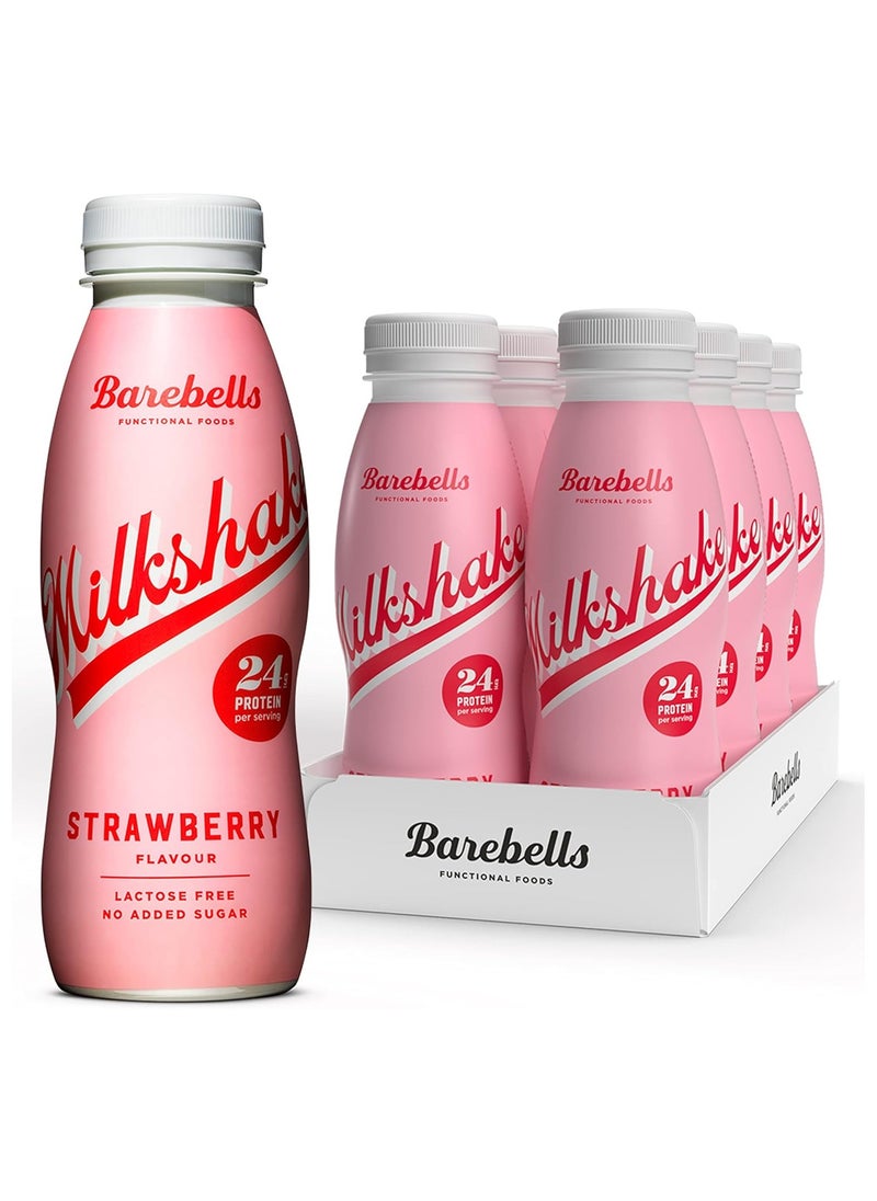 Barebells, 24g Protein Milk Shake, Strawberry, 8x330ml