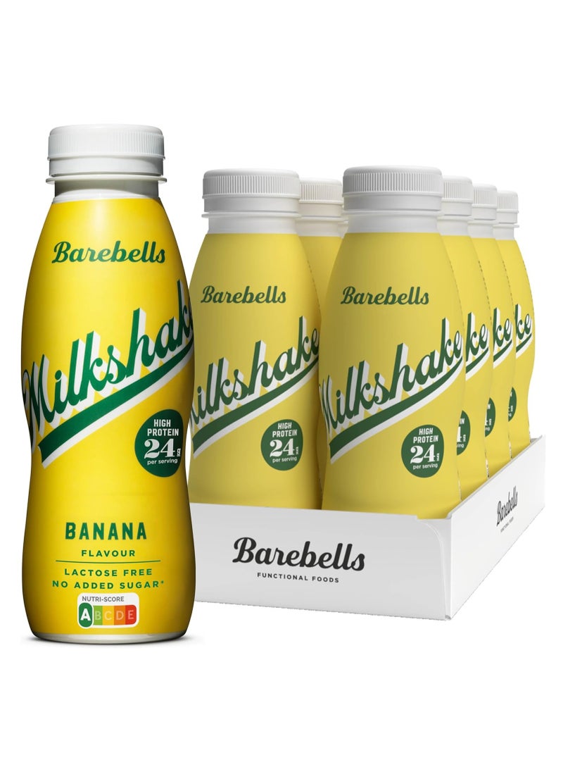 Barebells, 24g Protein Milk Shake, Banana, 8x330ml