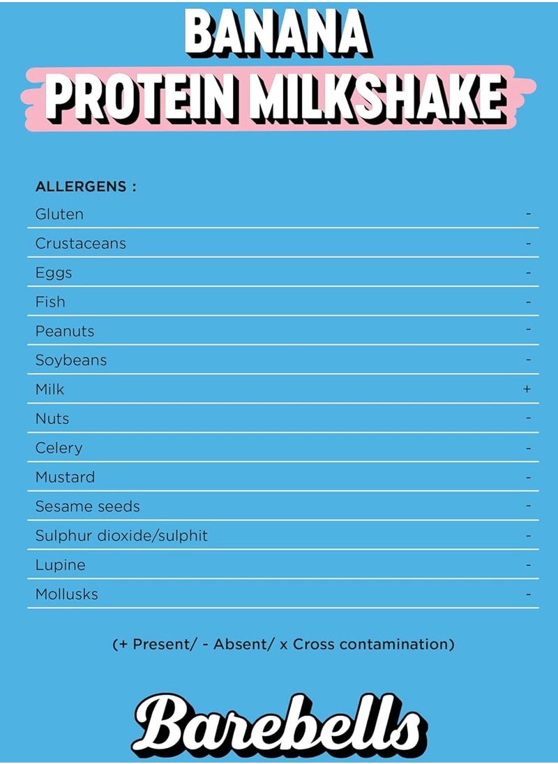 Barebells, 24g Protein Milk Shake, Banana, 8x330ml