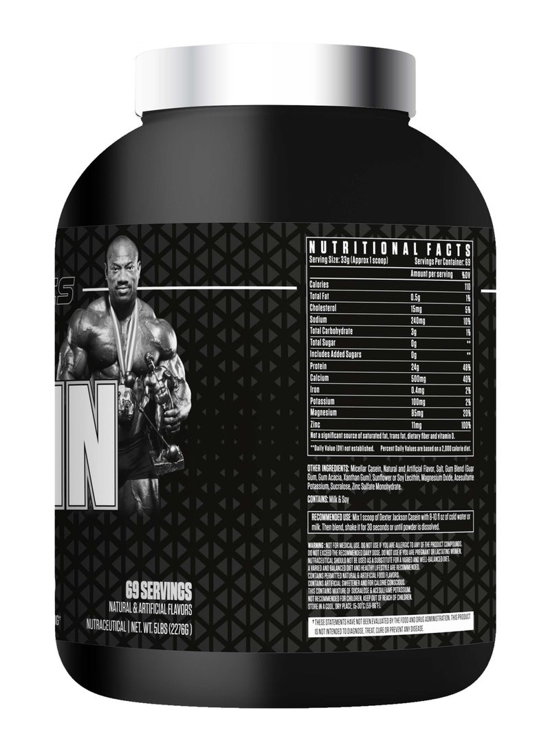 Black Series Casein Protein - Nighttime Muscle Recovery (Vanilla Ice Cream)2268g (5 Lbs), 67 Servings