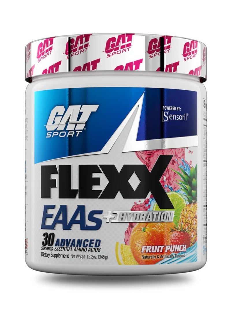 Gat Sport, Flexx EAA+Hydration, 355g, Fruit Punch, 30 Servings