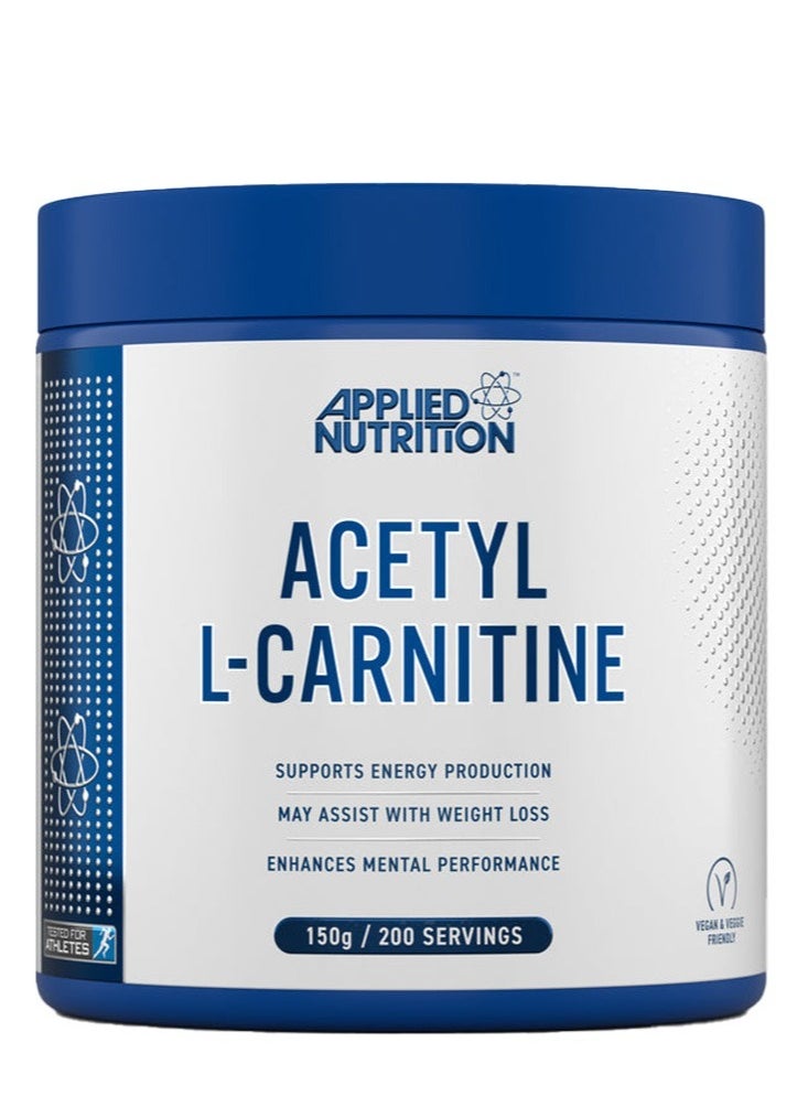 Applied Nutrition, Acetyl L-Carnitine, Supports Energy Production, 150g, 200 Servings