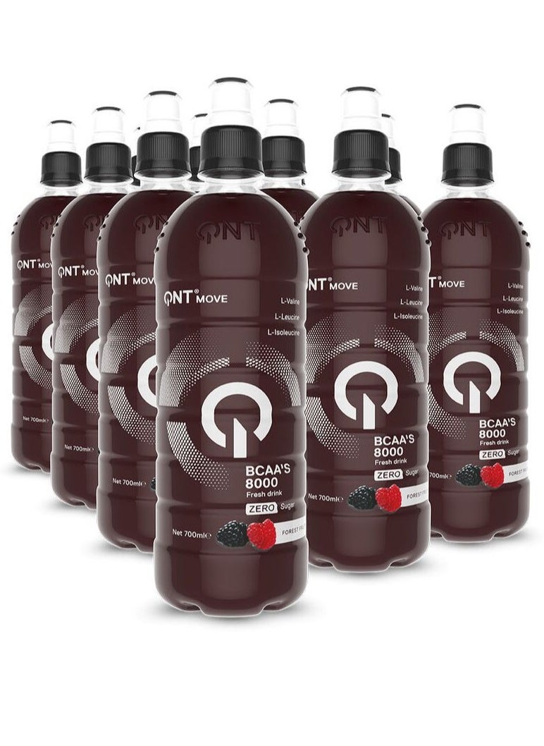 QNT MOVE,BCAA’S 8000 FRESH DRINK,FOREST FRUITS 12*700 ML