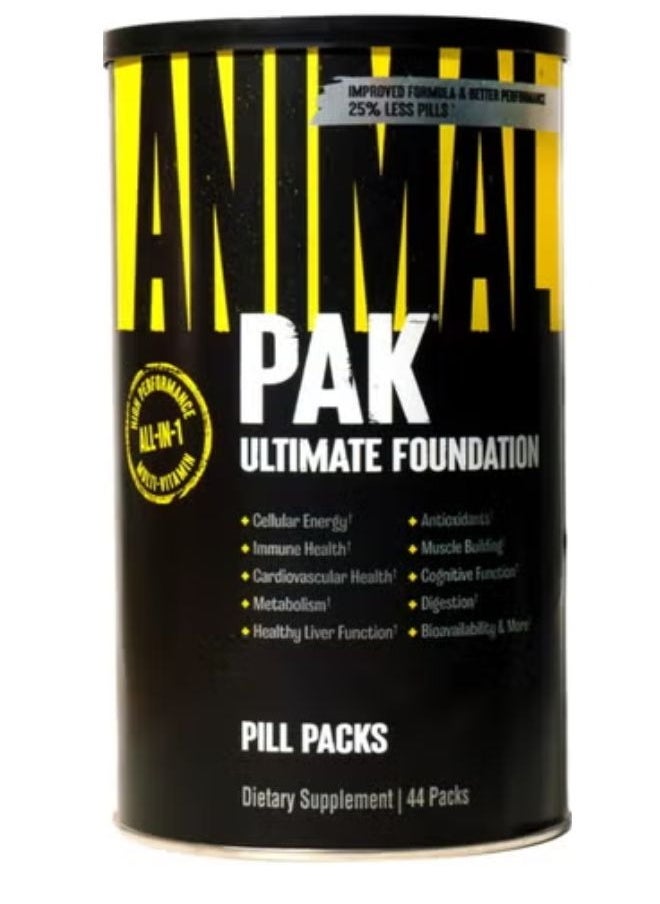 Animal Pak ,Ultimate Foundation, Pill Packets,44Packets