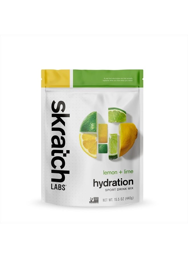 Hydration Powder | Sport Drink Mix | Electrolytes Powder for Exercise, Endurance, and Performance | Lemon + Lime | 20 Servings | Non-GMO, Vegan, Kosher