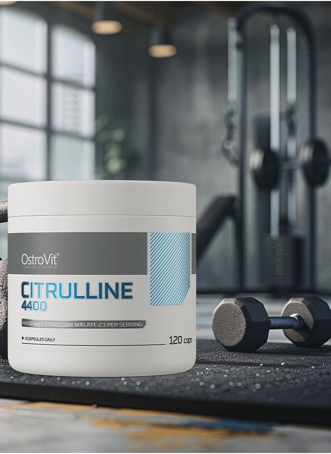 Citrulline 4400 mg – 120 Capsules | Supports Blood Flow, Energy & Performance | Non-GMO, Gluten-Free, Vegan-Friendly Amino Acid Supplement for Fitness & Endurance