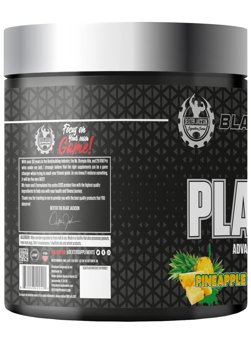 Black Series Platinum Pre Advanced Pre Workout Formula - Enhanced Performance & Pump (Pineapple)