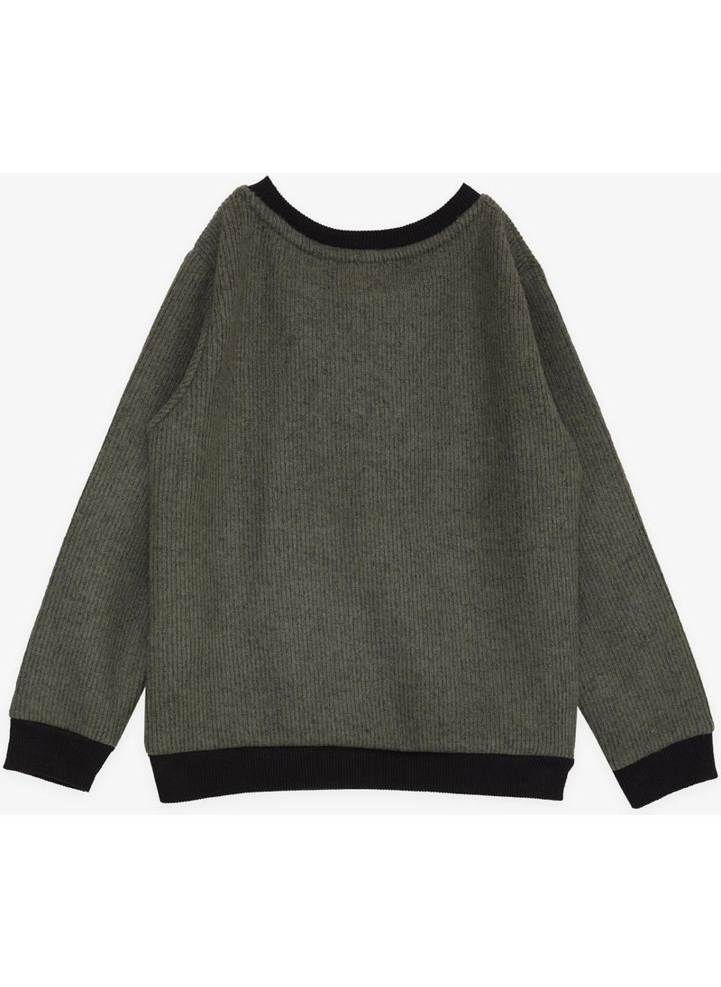 Breeze Girls & Boys Boy Sweatshirt Basic 2-5 Years, Khaki Green