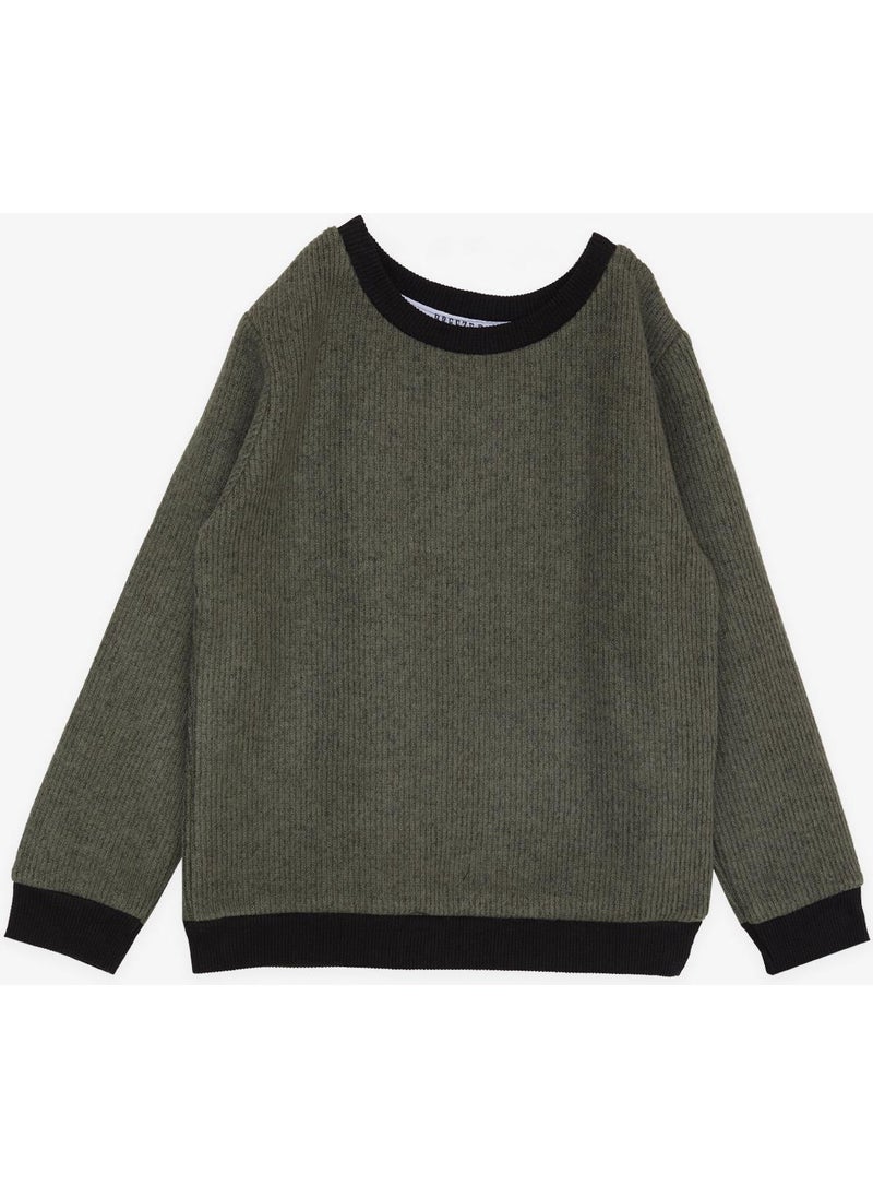 Breeze Girls & Boys Boy Sweatshirt Basic 2-5 Years, Khaki Green