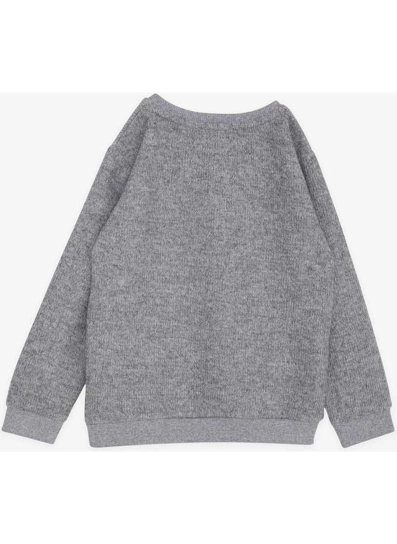 Breeze Girls & Boys Boy Sweatshirt Basic 2-5 Years, Gray Melange