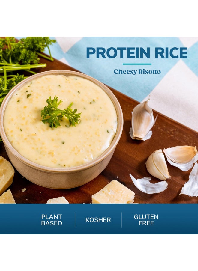 WonderSlim Plant Based Protein Rice Entree, Cheesy Risotto, 12g Protein, 140 Calories, Gluten Free (7ct)