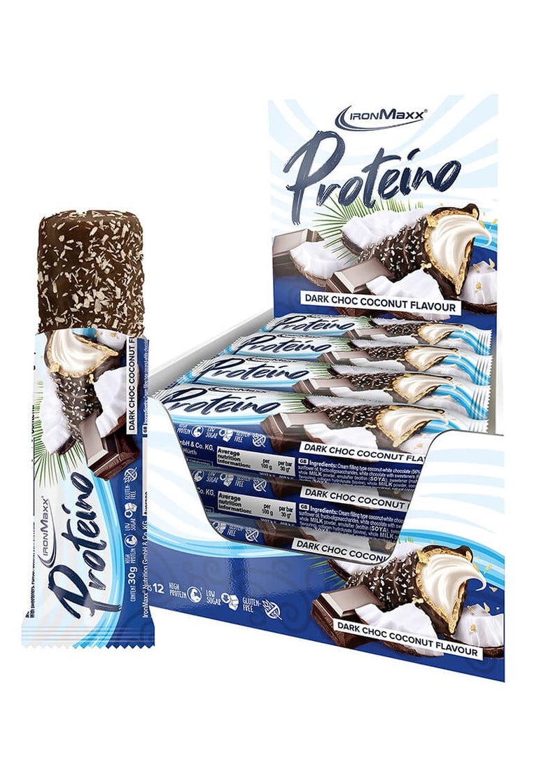 IronMaxx, Proteino, Dark Choco Coconut, 30g Pack of 12