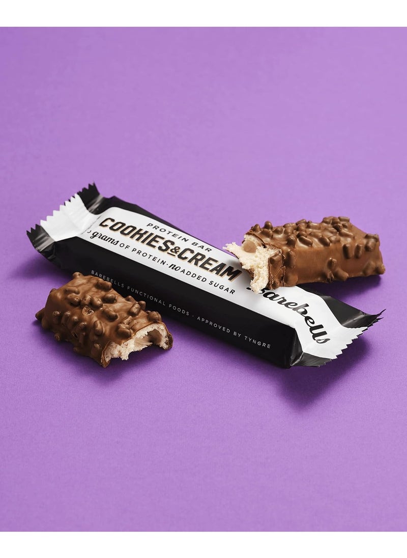 Barebells, 20g Protein Bar, Cookies & Cream, 12x55g