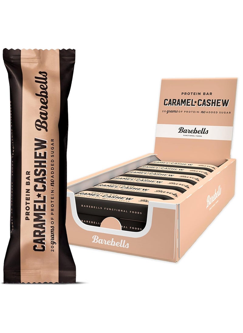 Barebells, 20g Protein Bar, Caramel Cashew, 12x55g