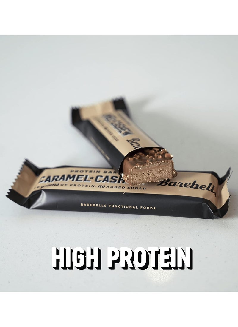 Barebells, 20g Protein Bar, Caramel Cashew, 12x55g