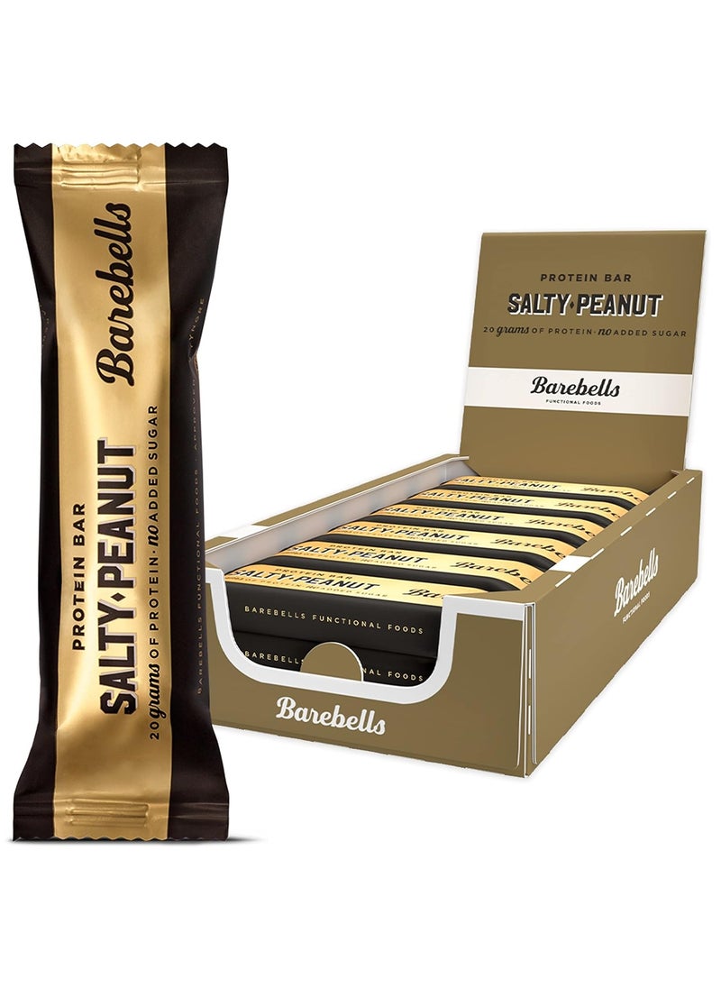 Barebells, 20g Protein Bar, Salty Peanuts, 12x55g