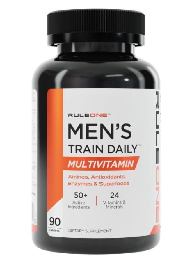 Ruleone, Men’s Train Daily, Multivitamin, 90 Tabs