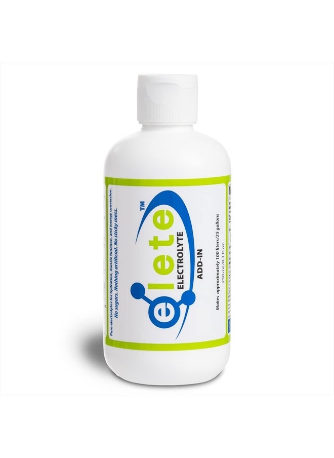 elete Electrolyte Add-in Hydration Drops | Sodium, Magnesium, Potassium & Trace Minerals | Unflavored, All Natural | Leg and Muscle Cramp Relief | Transform Any Drink into a Sports Drink, 8.3oz