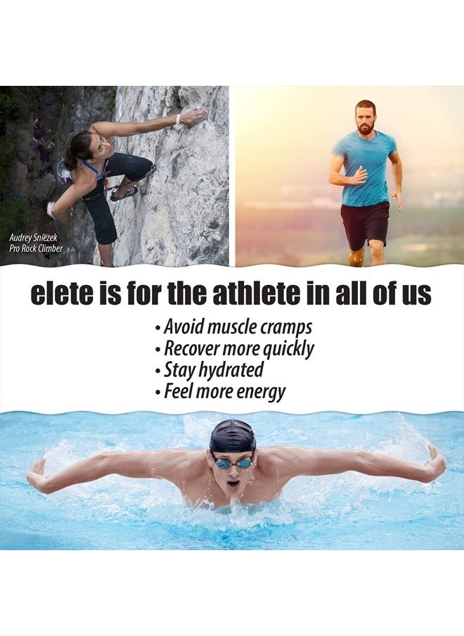 elete Electrolyte Add-in Hydration Drops | Sodium, Magnesium, Potassium & Trace Minerals | Unflavored, All Natural | Leg and Muscle Cramp Relief | Transform Any Drink into a Sports Drink, 8.3oz