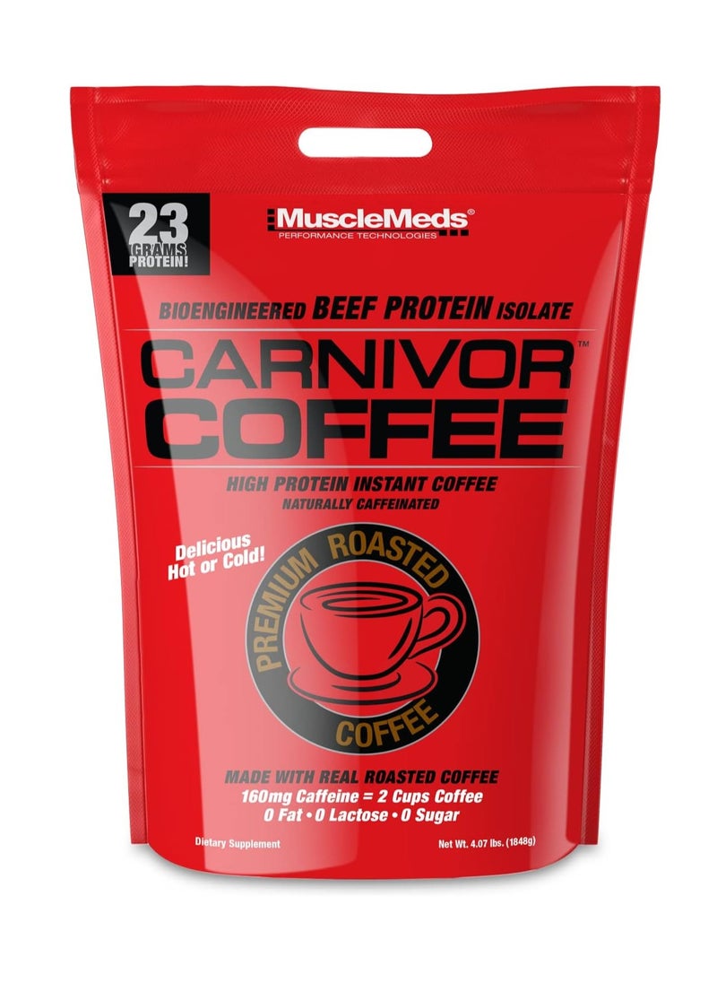 Musclemeds, Carnivor Coffee, High Protein Instant Coffee, 4.07 Lbs, 56 Servings