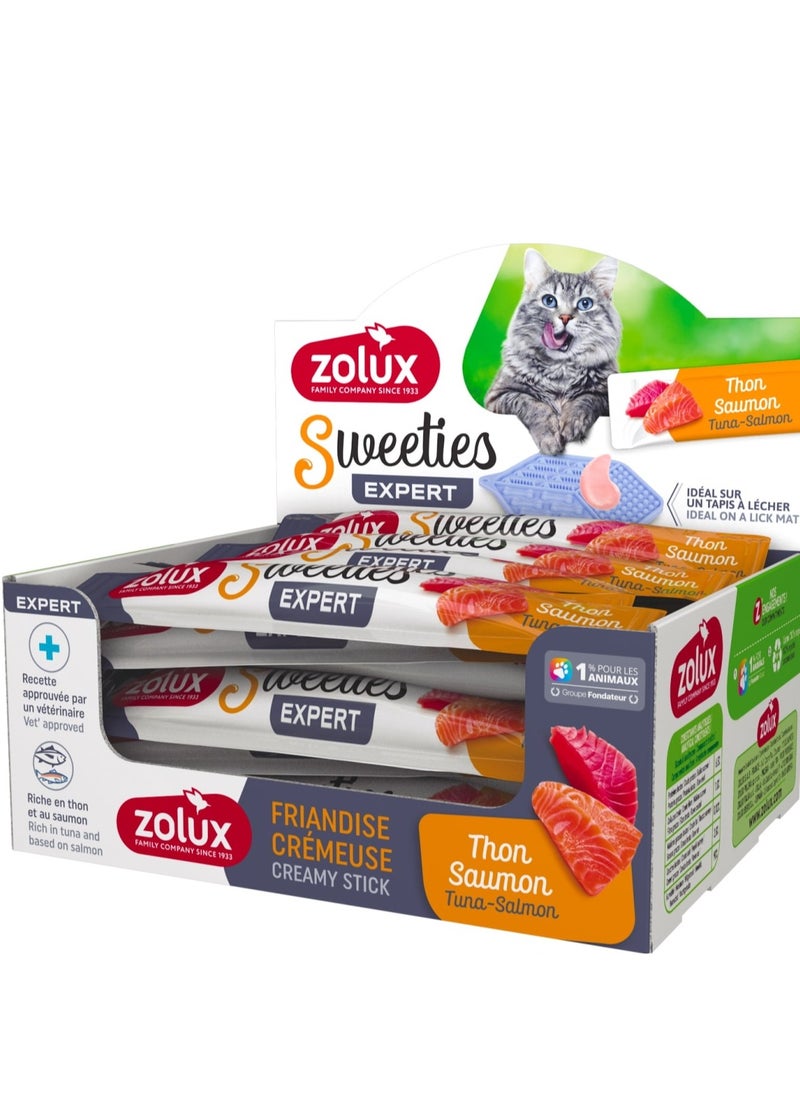 zolux Sweeties Creamy Stick For Cat - Salmon, 48pcs/Box