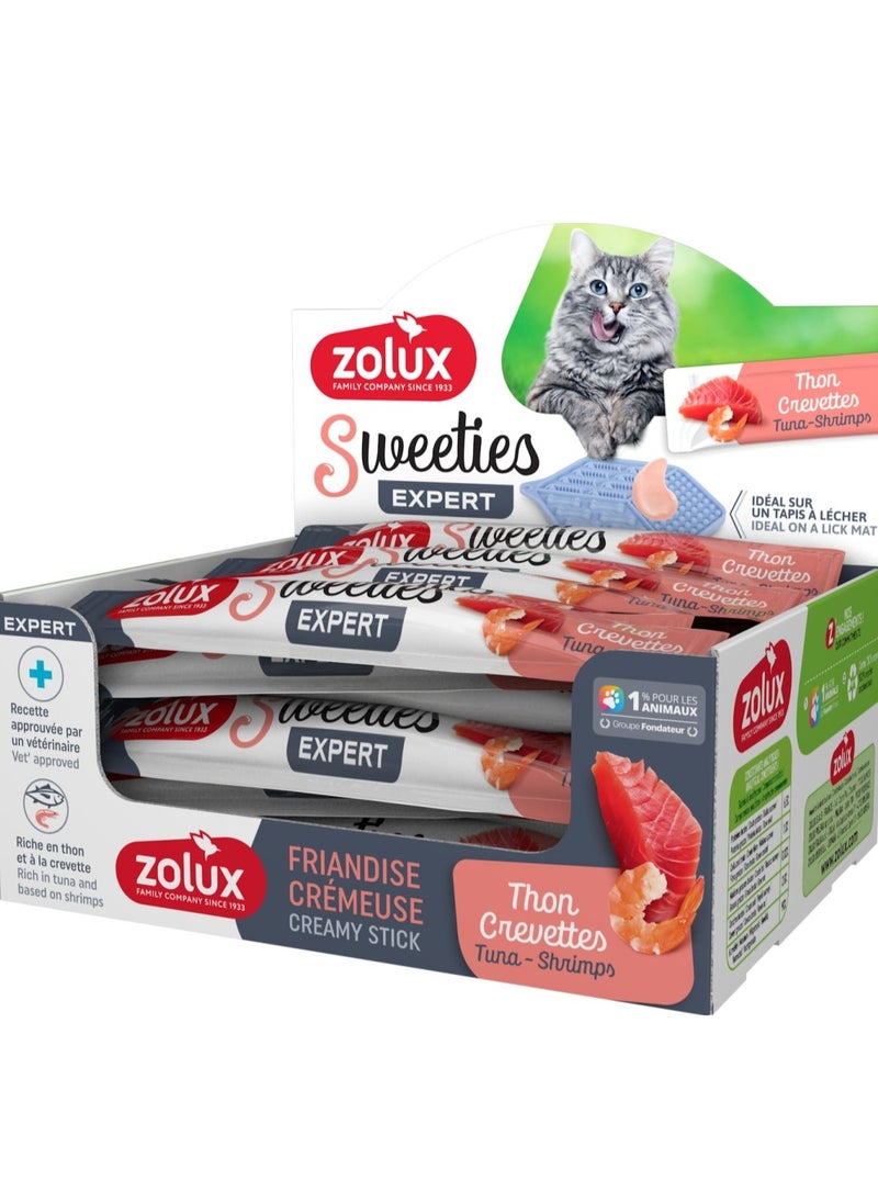 zolux Sweeties Creamy Stick For Cat - Shrimp, 48pcs/Box