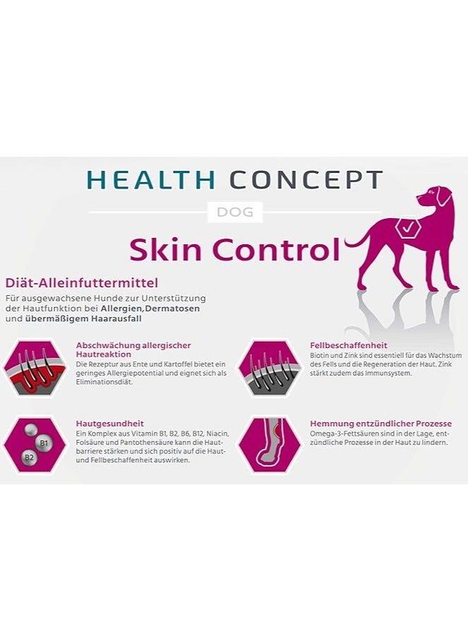 Mera MERAVITAL Skin Control Dry Dog Food - Specialized Diet for Skin Health, Allergy Support, and Fur Regeneration 3Kg