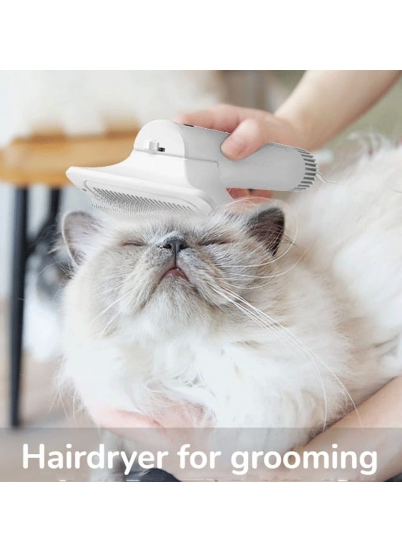 HAIR DRYER, & BRUSH IN ONE PET CAT, COMFORTABLE HAIR COMB,DOG PET, HAIR-PULLING DRYER BLOWING COMBING QUICK-DRYING,COMB, BRUSH,