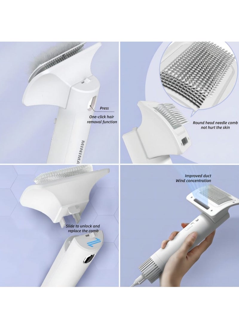 HAIR DRYER, & BRUSH IN ONE PET CAT, COMFORTABLE HAIR COMB,DOG PET, HAIR-PULLING DRYER BLOWING COMBING QUICK-DRYING,COMB, BRUSH,