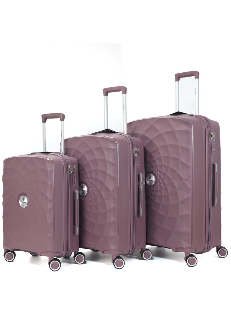 TRAVAGO 3 PCS LUGGAGE SET | EXPANDABLE | ANTI-THEFT ZIPPER