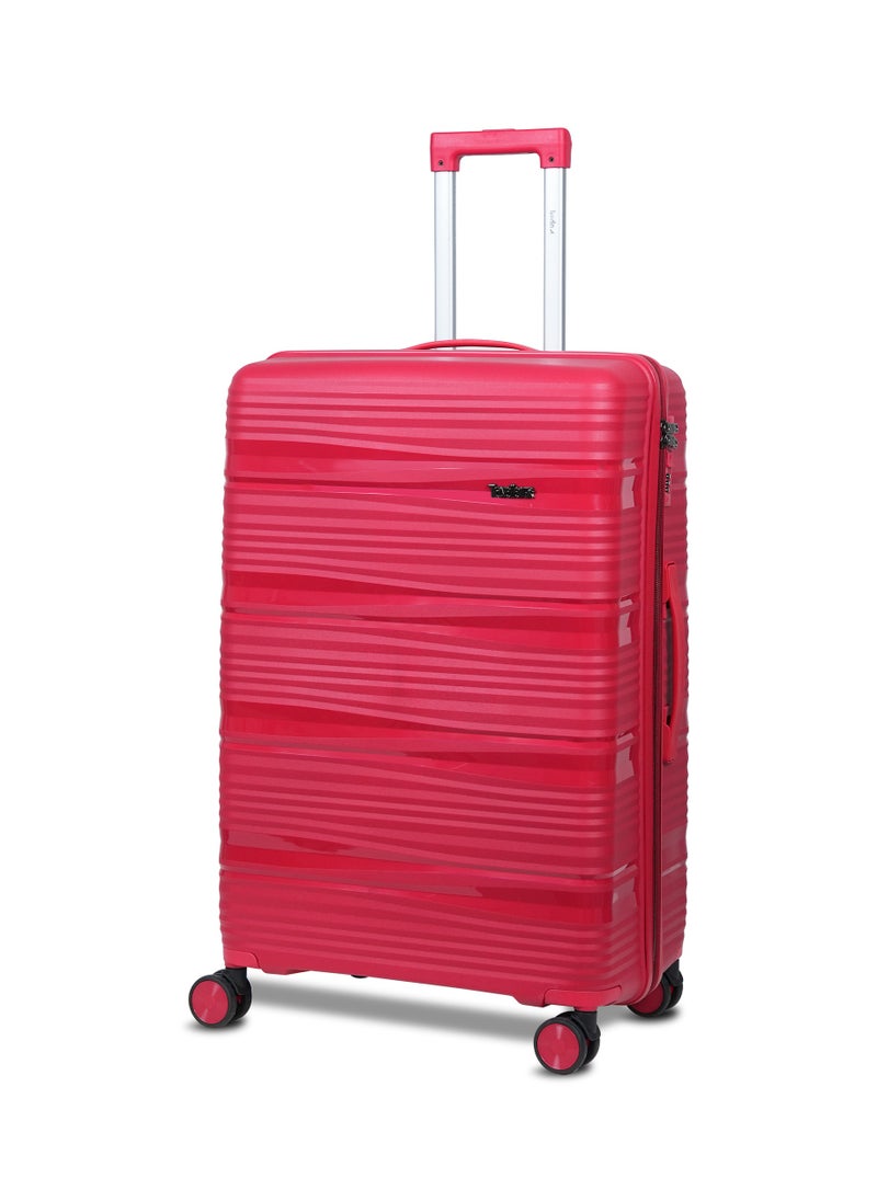 TRAVELLER 3-Piece PP Trolley Bag Set | 8-Wheel Spinner Luggage | 20'' 24'' 28'' Sizes