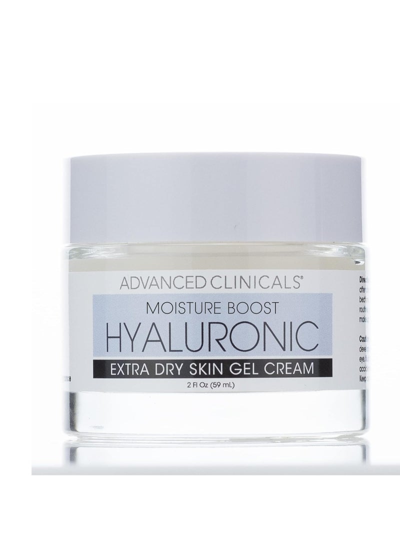 Advanced Clinicals Hyaluronic Acid Facial Cream Hydration Lotion For Face, Moisturizer Skin Care Face Cream For Dry Skin, Wrinkles, & Fine Lines. Anti-Aging Wrinkle Repair Face Lotion, 2 Fl Oz