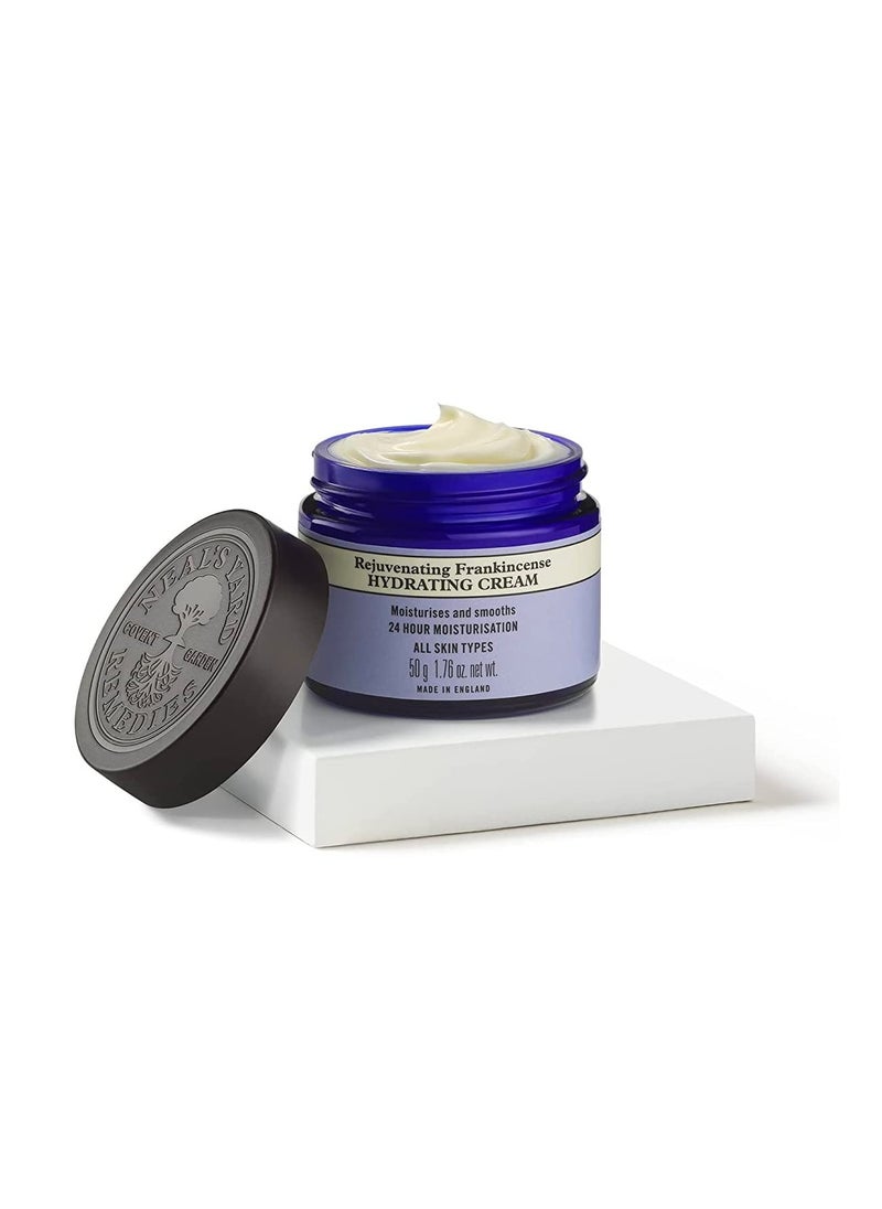 Neal's Yard Remedies Rejuvenating Frankincense Daily Light Hydrating Cream For All Skin Types - Moisturises & Smooths, 50g